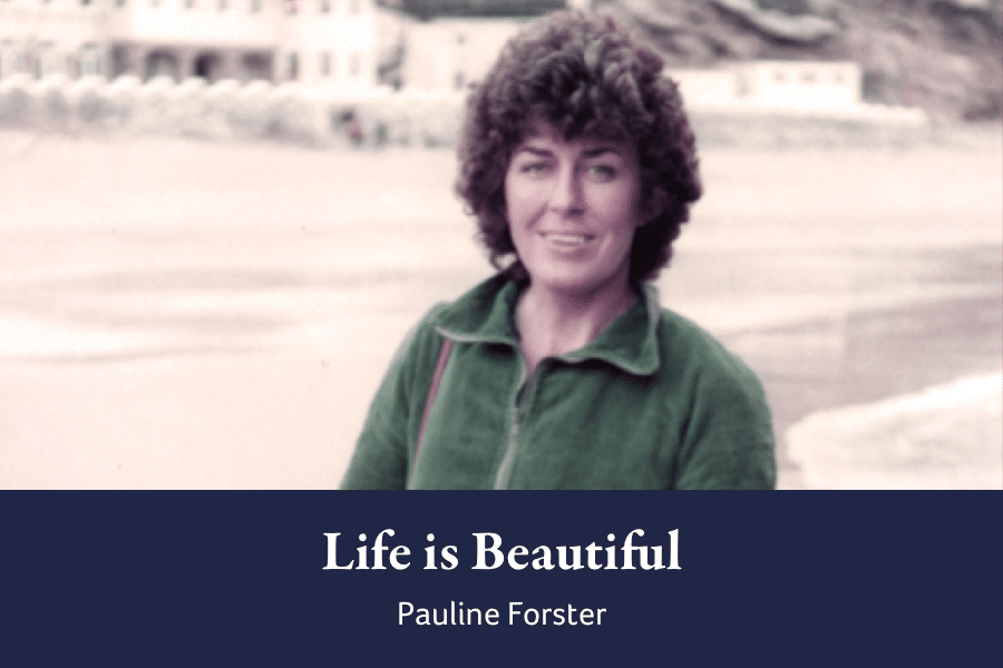 Portrait photograph of the author of Life Is Beautiful, Pauline Forster