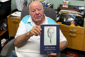 LifeBook author Jack Schaffer with his private autobiography.